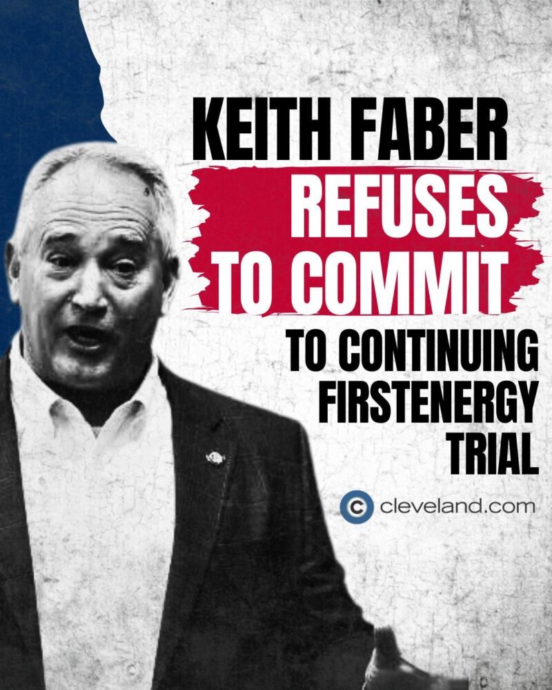 Image for the Tweet beginning: Keith Faber won't commit to