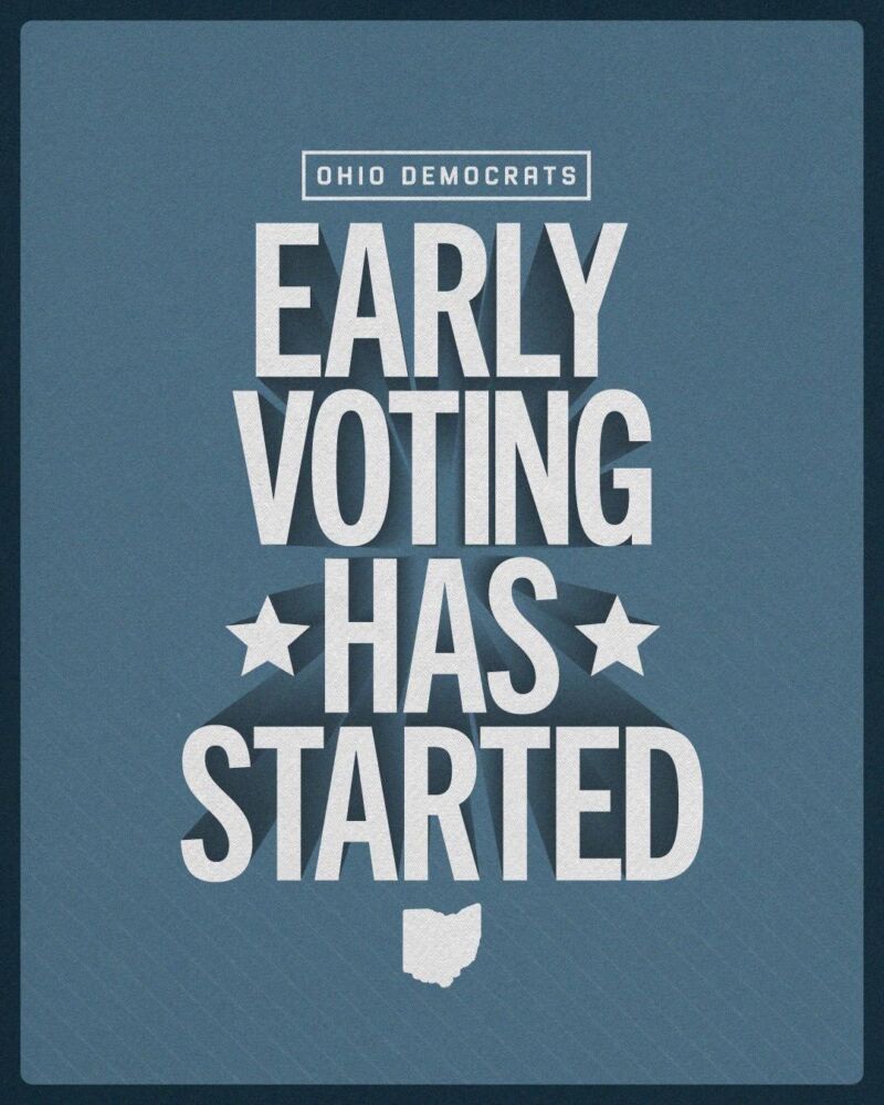 Image for the Tweet beginning: Early voting starts today in