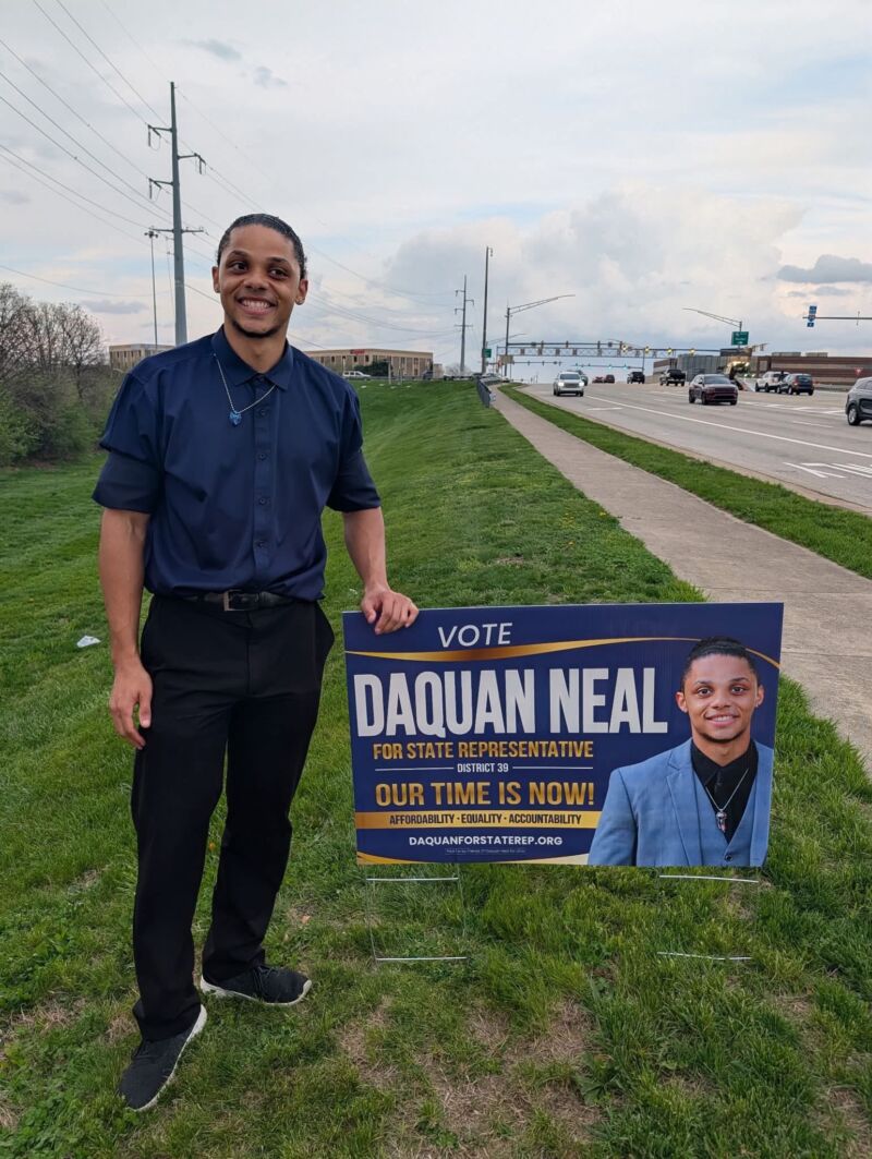 Image for the Tweet beginning: Daquan Neal is running for