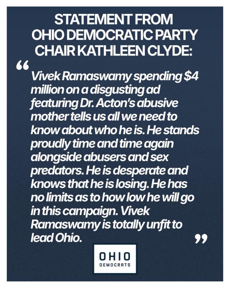Image for the Tweet beginning: My statement on Vivek Ramaswamy’s