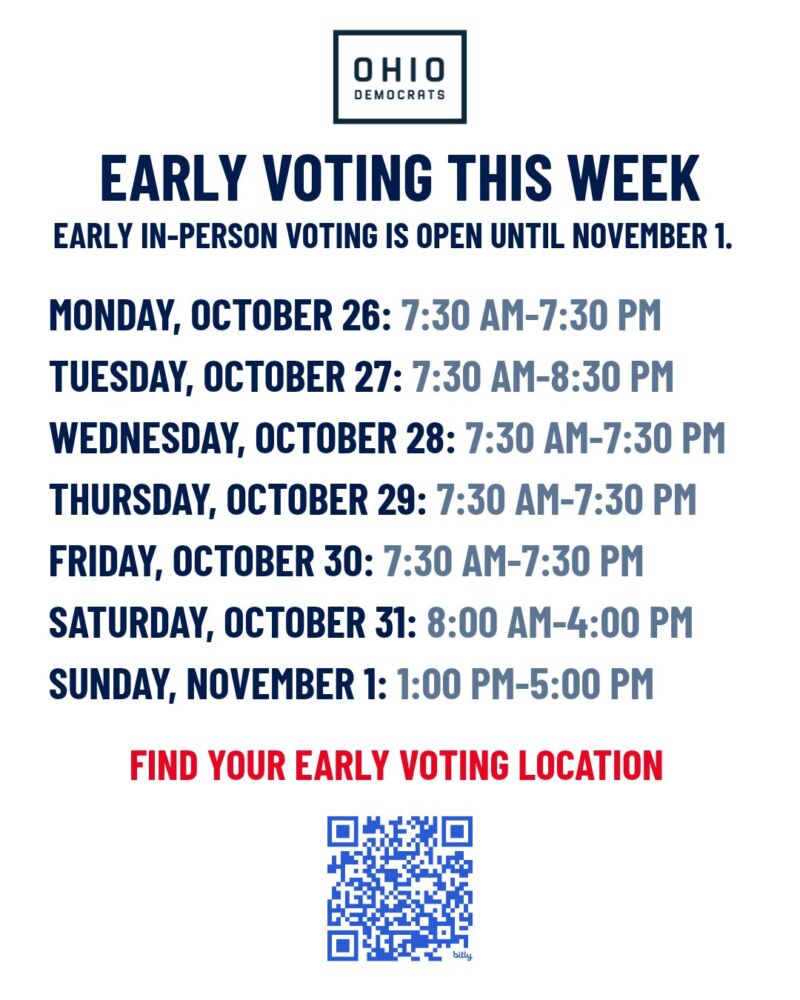 Image for the Tweet beginning: Ohioans: You have until November