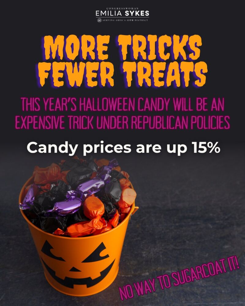 Image for the Tweet beginning: Thanks to Republicans, this Halloween